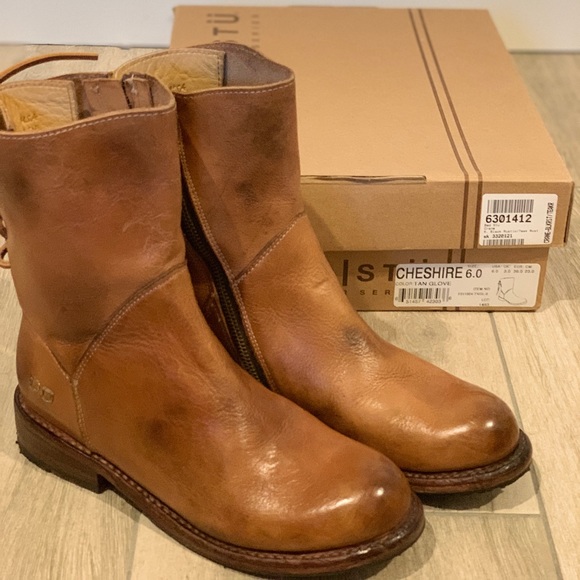 Bed Stu Cheshire Tan Glove Size 6 Lace up Boots